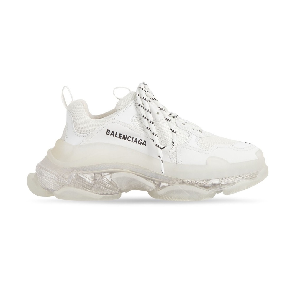 Balenciaga Triple S clear sole in sage gray/green | women’s size US 8/EU 38